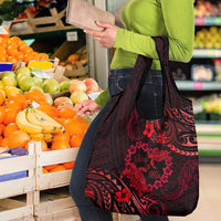 Polynesian Turtle Valentine Grocery Bag You And Me Red Hibiscus Heart LT01 - Polynesian Pride