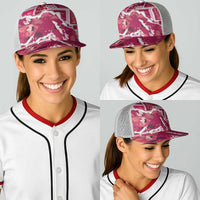 Hawaii Japanese Culture Pink Baseball Net Cap Spring Cranes Aloha Pattern