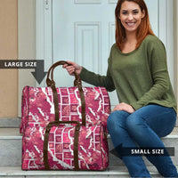 Hawaii Japanese Culture Pink Travel Bag Spring Cranes Aloha Pattern LT01 - Polynesian Pride