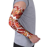 Hawaii Japanese Culture Red Arm Sleeves Spring Cranes Aloha Pattern LT01 - Polynesian Pride