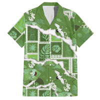 Hawaii Japanese Culture Sage Green Hawaiian Shirt Spring Cranes Aloha Pattern LT01 Sage - Polynesian Pride