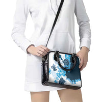 Blue Hibiscus Plumeria Floral Shoulder Handbag - Polynesian Pride