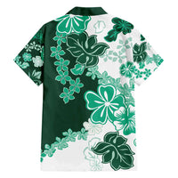 Green Hibiscus Plumeria Floral Hawaiian Shirt - Polynesian Pride