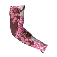 Pink Hibiscus Plumeria Floral Arm Sleeves - Polynesian Pride