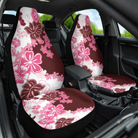 Pink Hibiscus Plumeria Floral Car Seat Cover LT01 One Size Pink - Polynesian Pride