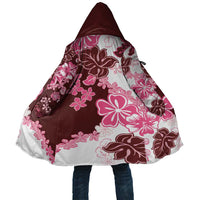 Pink Hibiscus Plumeria Floral Cloak - Polynesian Pride