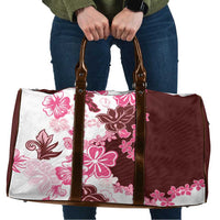 Pink Hibiscus Plumeria Floral Travel Bag - Polynesian Pride