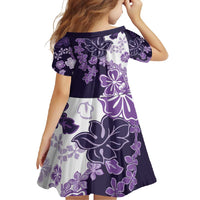 Purple Hibiscus Plumeria Floral Family Matching Off Shoulder Maxi Dress and Hawaiian Shirt - Polynesian Pride