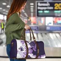 Purple Hibiscus Plumeria Floral Travel Bag - Polynesian Pride