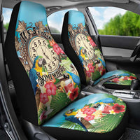It's 5 o'clock Somewhere Car Seat Cover Hawaiian Tropical Parrots - Polynesian Pride