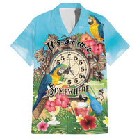 Personalized It's 5 o'clock Somewhere Hawaiian Shirt Hawaiian Tropical Parrots - Polynesian Pride