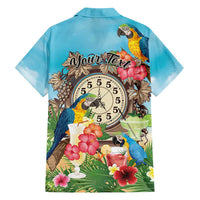 Personalized It's 5 o'clock Somewhere Hawaiian Shirt Hawaiian Tropical Parrots - Polynesian Pride
