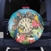 It's 5 o'clock Somewhere Spare Tire Cover Hawaiian Tropical Parrots - Polynesian Pride