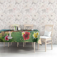 It's 5 o'clock Somewhere Tablecloth Hawaiian Tropical Parrots - Polynesian Pride