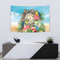 It's 5 o'clock Somewhere Tapestry Hawaiian Tropical Parrots - Polynesian Pride