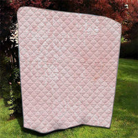 Polynesian Tiare Monstera Soft Pink Quilt Liquid Style - Polynesian Pride