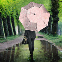 Polynesian Tiare Monstera Soft Pink Umbrella Liquid Style - Polynesian Pride