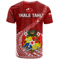 Tonga Rugby T Shirt Tongan Ngatu Pattern White Version LT01 - Polynesian Pride