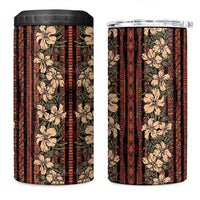 Hawaii Hibiscus 4 in 1 Can Cooler Tumbler Retro Style - Polynesian Pride