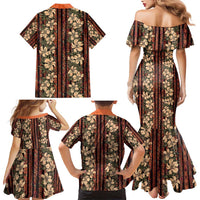 Hawaii Hibiscus Family Matching Mermaid Dress and Hawaiian Shirt Retro Style LT01 - Polynesian Pride