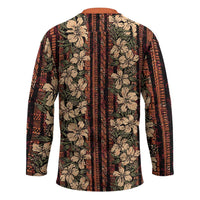 Hawaii Hibiscus Hockey Jersey Retro Style LT01 - Polynesian Pride
