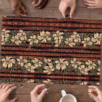 Hawaii Hibiscus Puzzle Retro Style - Polynesian Pride