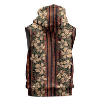 Hawaii Hibiscus Sleeveless Zip Hoodie Retro Style LT01 - Polynesian Pride