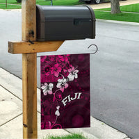 Fiji Masi Garden Flag Fijian Hibiscus Tapa Pink Version LT01 - Polynesian Pride