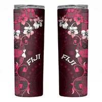 Fiji Masi Skinny Tumbler Fijian Hibiscus Tapa Pink Version