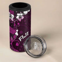 Fiji Masi 4 in 1 Can Cooler Tumbler Fijian Hibiscus Tapa Purple Version