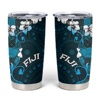 Fiji Masi Tumbler Cup Fijian Hibiscus Tapa Sky Blue Version