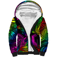 LGBT History Month Sherpa Hoodie Polynesian Hammerhead Shark LT01 Unisex Rainbow - Polynesian Pride