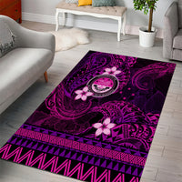 FSM Culture Day Area Rug Tribal Pattern Pink Version LT01 - Polynesian Pride