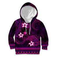 FSM Pohnpei State Kid Hoodie Tribal Pattern Pink Version LT01 Hoodie Pink - Polynesian Pride