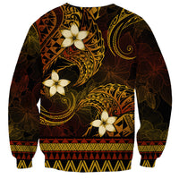 FSM Chuuk State Sweatshirt Tribal Pattern Gold Version LT01 - Polynesian Pride