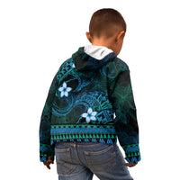 FSM Culture Day Kid Hoodie Tribal Pattern Ocean Version LT01 - Polynesian Pride