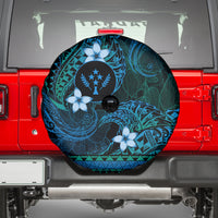 FSM Kosrae State Spare Tire Cover Tribal Pattern Ocean Version