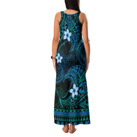 FSM Pohnpei State Family Matching Tank Maxi Dress and Hawaiian Shirt Tribal Pattern Ocean Version LT01 - Polynesian Pride