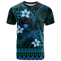 FSM Pohnpei State T Shirt Tribal Pattern Ocean Version LT01 Blue - Polynesian Pride