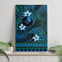 FSM Yap State Canvas Wall Art Tribal Pattern Ocean Version