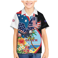 Personalized Guam Fourth of July Family Matching Mermaid Dress and Hawaiian Shirt Tropical Flowers LT01 Son's Shirt Multicolor - Polynesian Pride