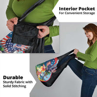 Guam Fourth of July Grocery Bag Tropical Flowers