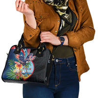 Guam Fourth of July Shoulder Handbag Tropical Flowers