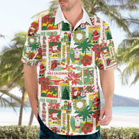 Hawaiian Santa Christmas Pattern Hawaiian Shirt White Version - Polynesian Pride
