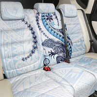 Blue Maori Tuatara Back Car Seat Cover Luxury Pastel Pattern LT01 - Polynesian Pride