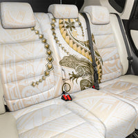 Gold Maori Tuatara Back Car Seat Cover Luxury Pastel Pattern LT01 - Polynesian Pride