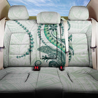 Green Maori Tuatara Back Car Seat Cover Luxury Pastel Pattern LT01 One Size Green - Polynesian Pride