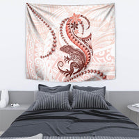 Red Maori Tuatara Tapestry Luxury Pastel Pattern LT01 - Polynesian Pride