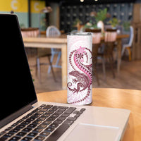 Pink Maori Tuatara Skinny Tumbler Luxury Pastel Pattern LT01 - Polynesian Pride