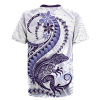 Purple Maori Tuatara Rugby Jersey Luxury Pastel Pattern